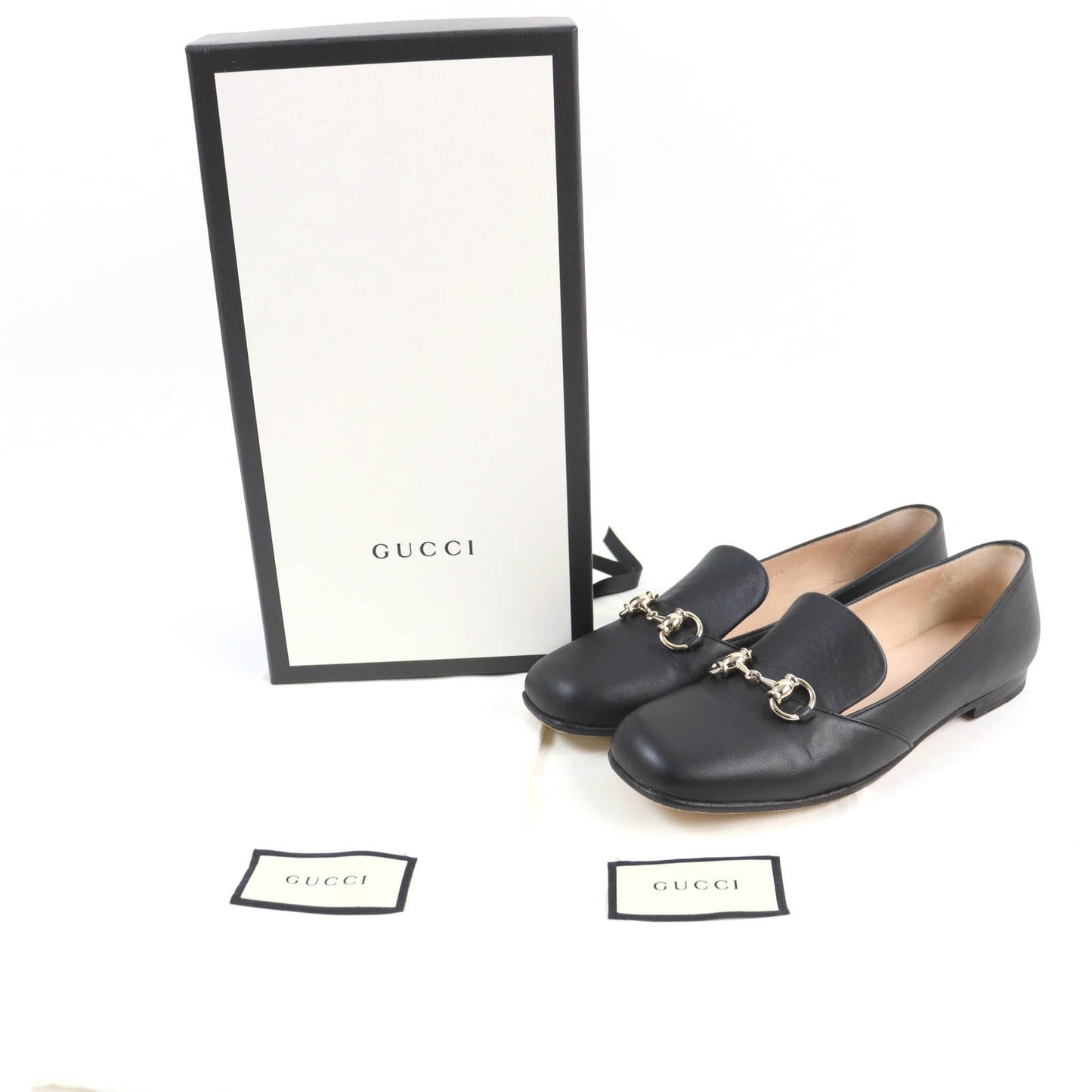 GUCCI pumps 466702 leather black 36.5