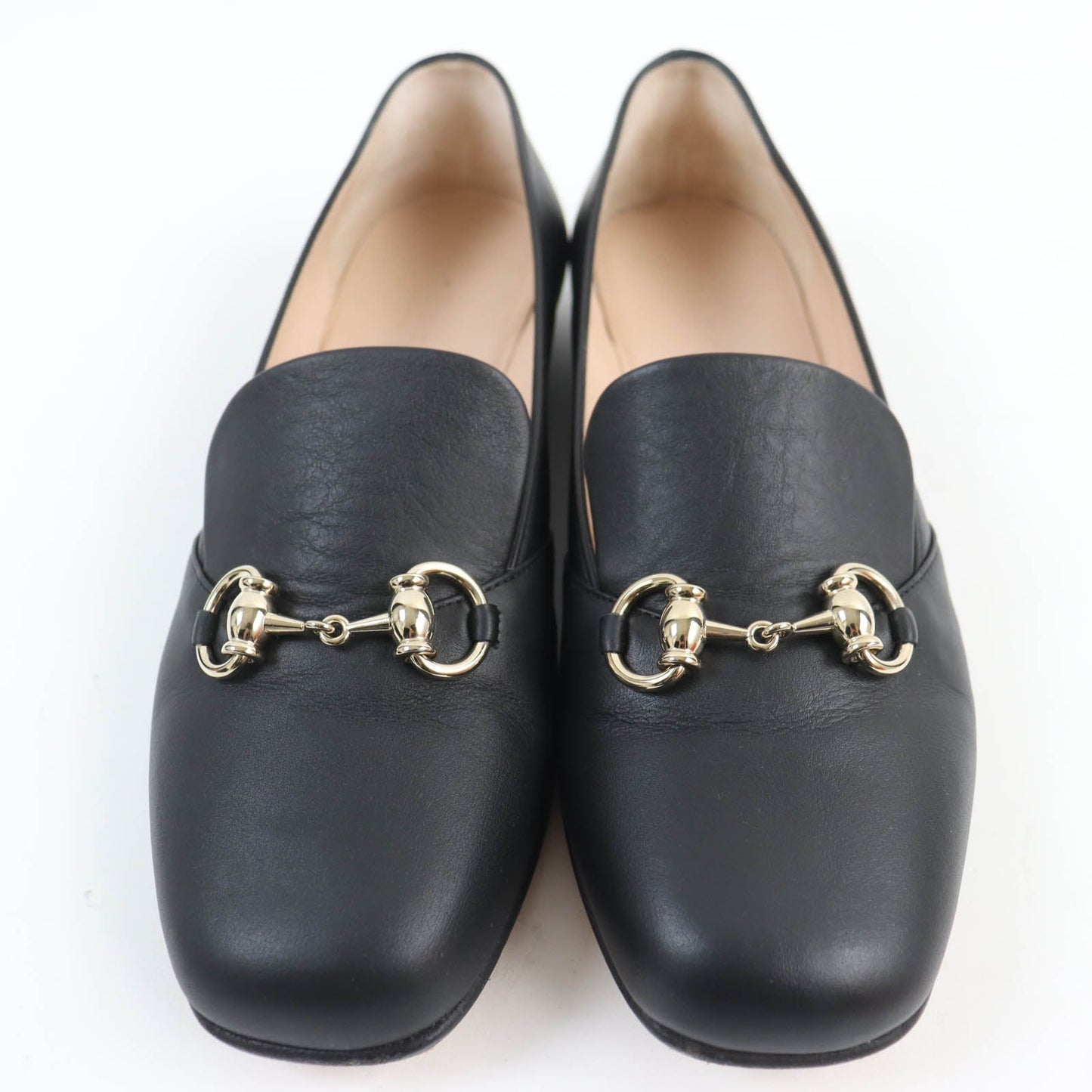 GUCCI pumps 466702 leather black 36.5