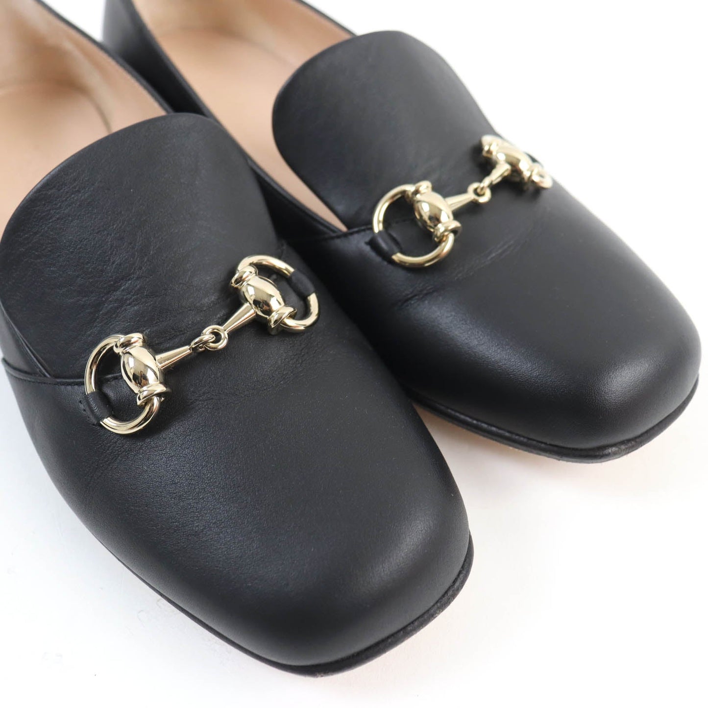 GUCCI pumps 466702 leather black 36.5