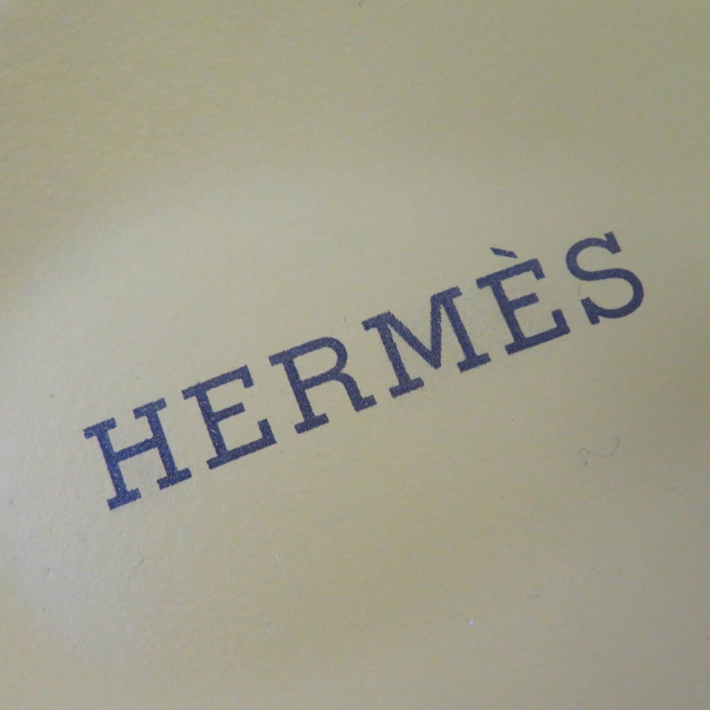 HERMES Sandals Suede leather yellow extra 38