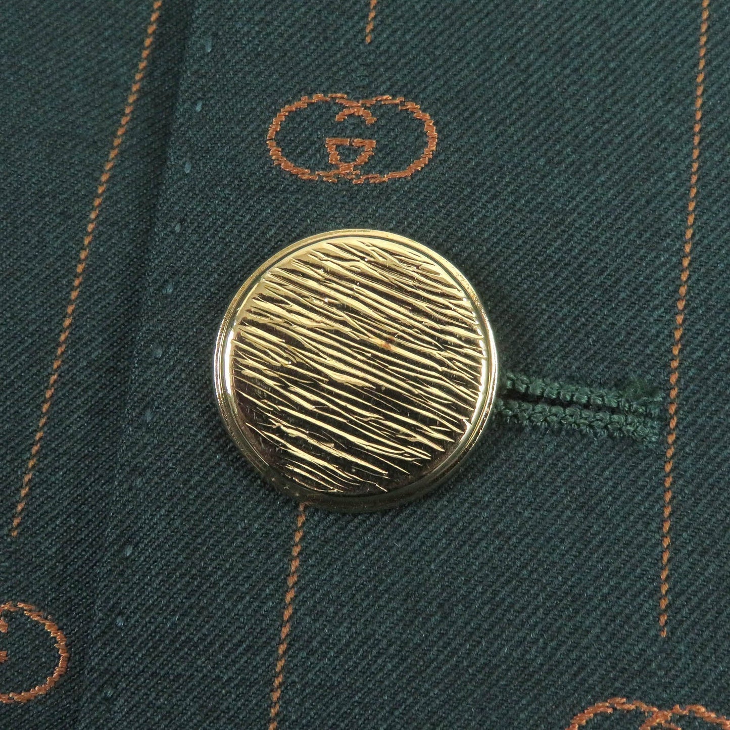 GUCCI tailored jacket 574367 Outer: 100% wool, Lining: 100% silk, Part: 100% rayon, Sleeve lining: 100% cupra green mens 48 Used