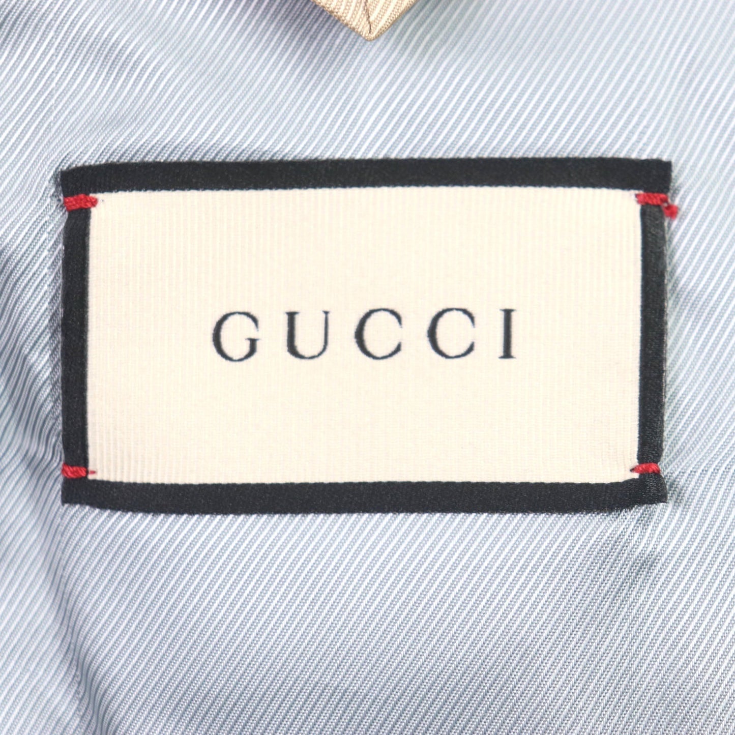 GUCCI Chester coat 488545 Outer: 100% wool, Lining: 100% rayon, Sleeve lining: 100% cupra, Embroidery: 100% metal fiber black DIY mens 46 Used