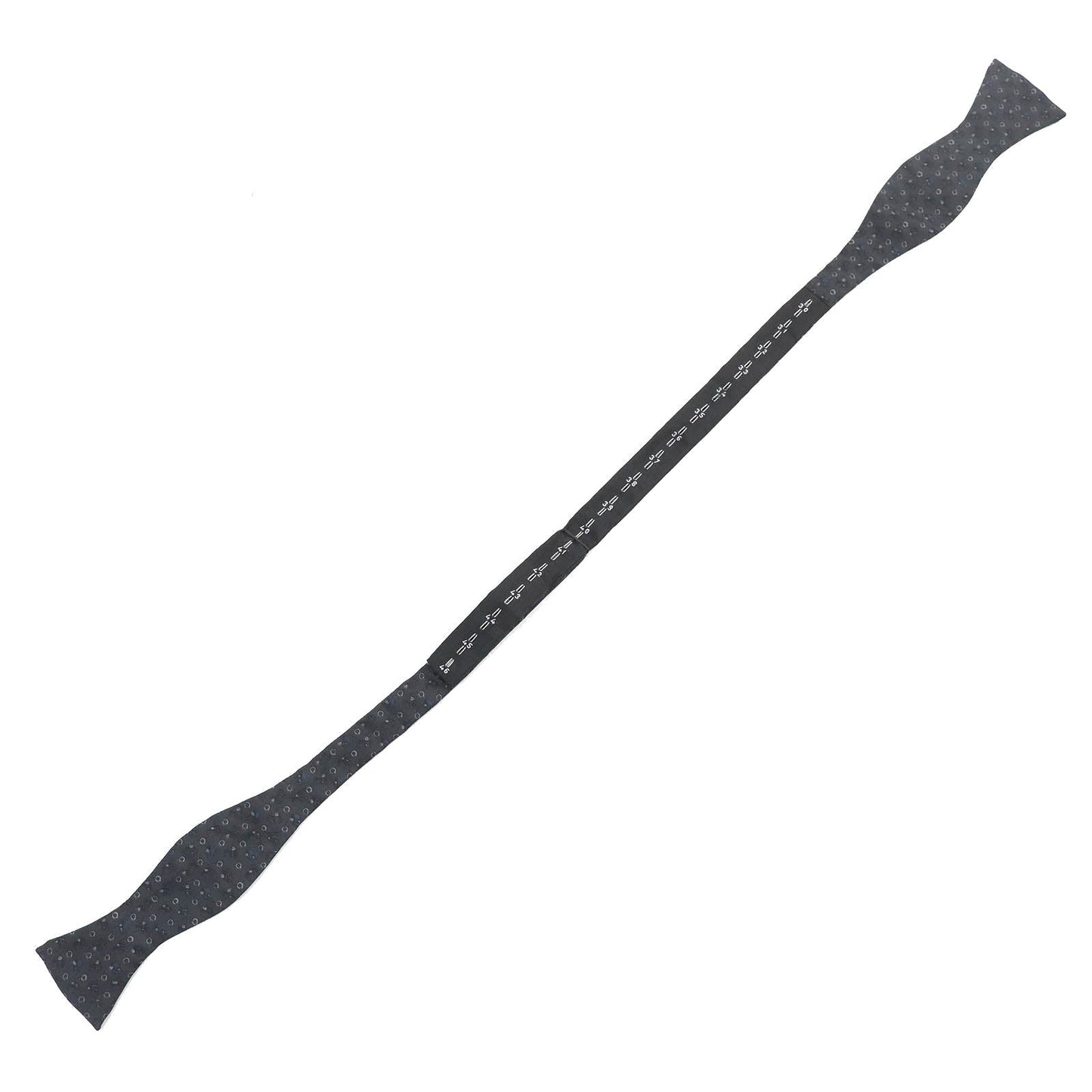 HERMES tie silk black NOEUD PAPILLON TWII