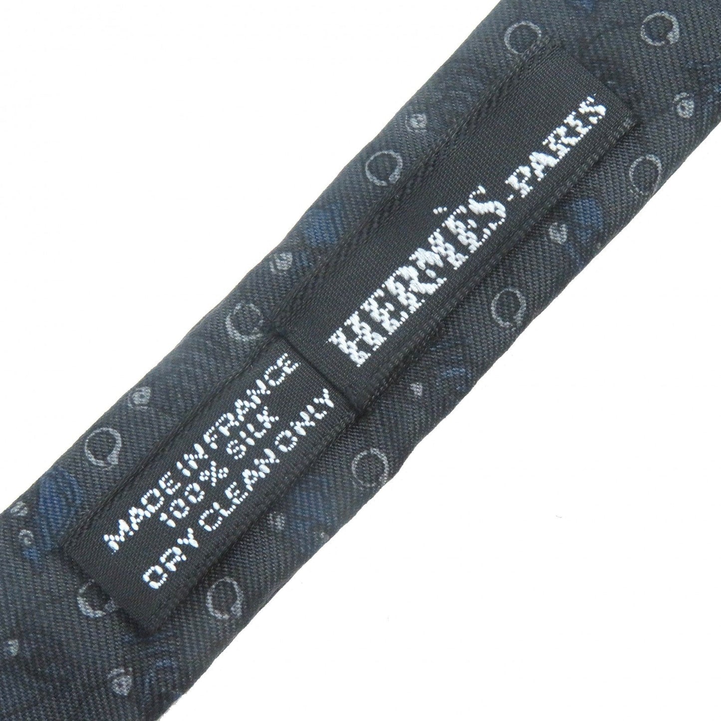 HERMES tie silk black NOEUD PAPILLON TWII