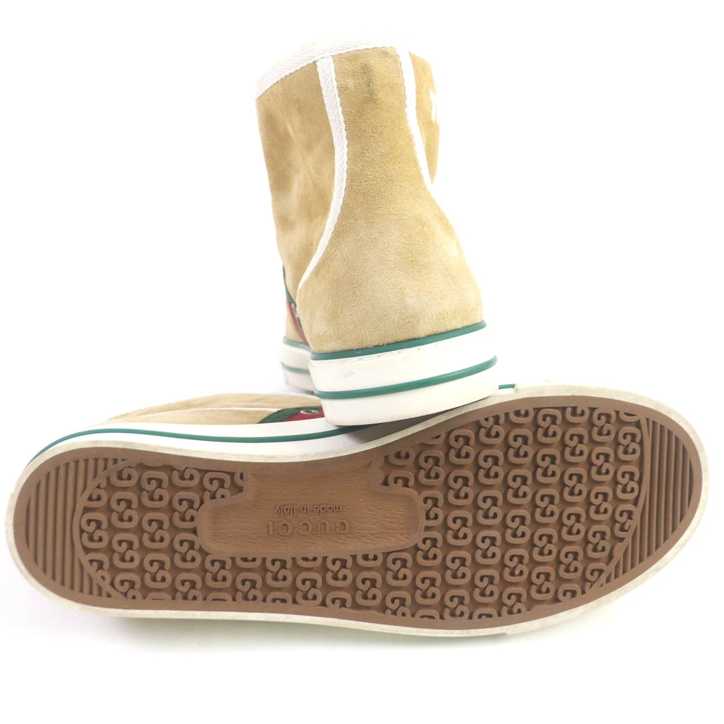 GUCCI High cut sneakers suede beige GUCCI TENNIS 1977 8