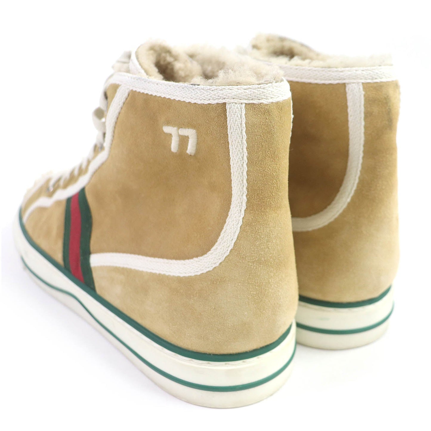 GUCCI High cut sneakers suede beige GUCCI TENNIS 1977 8