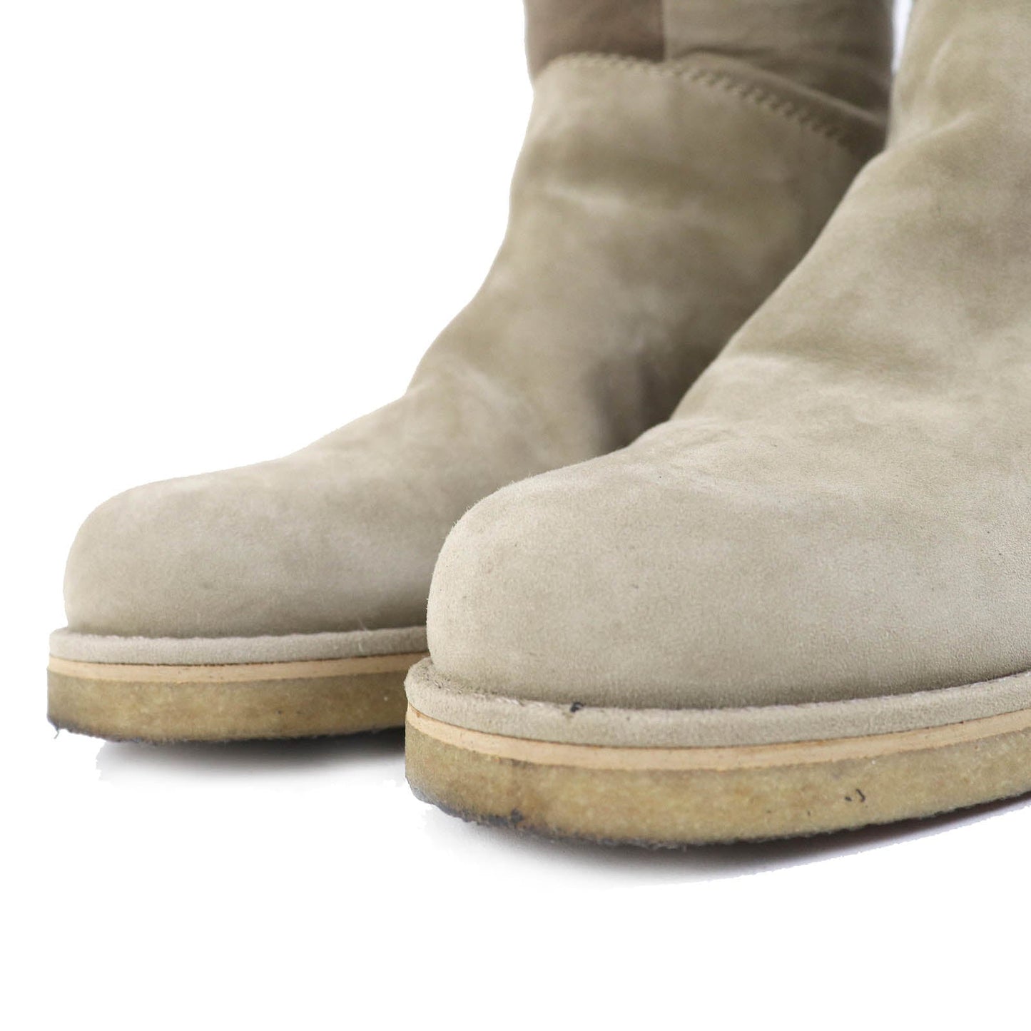 HERMES Knee-high boots Mouton beige 36.5