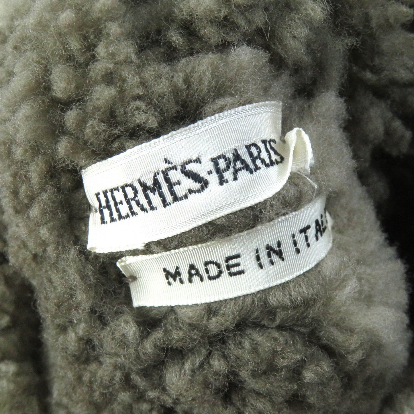 HERMES Knee-high boots Mouton beige 36.5