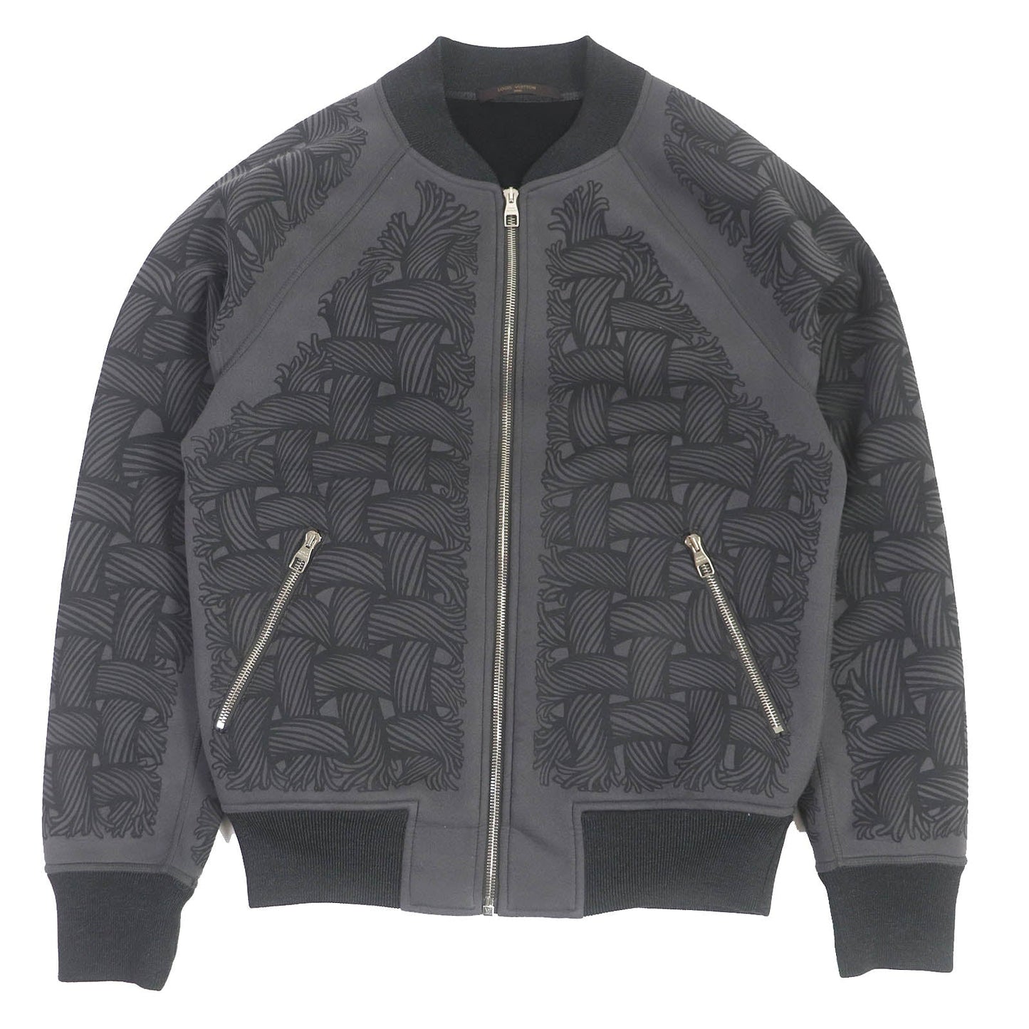 LOUIS VUITTON Blouson H8Y65WJD5 Main: 40% polyester, 30% acrylic, 16% polyurethane, 13% rayon gray mens S Used