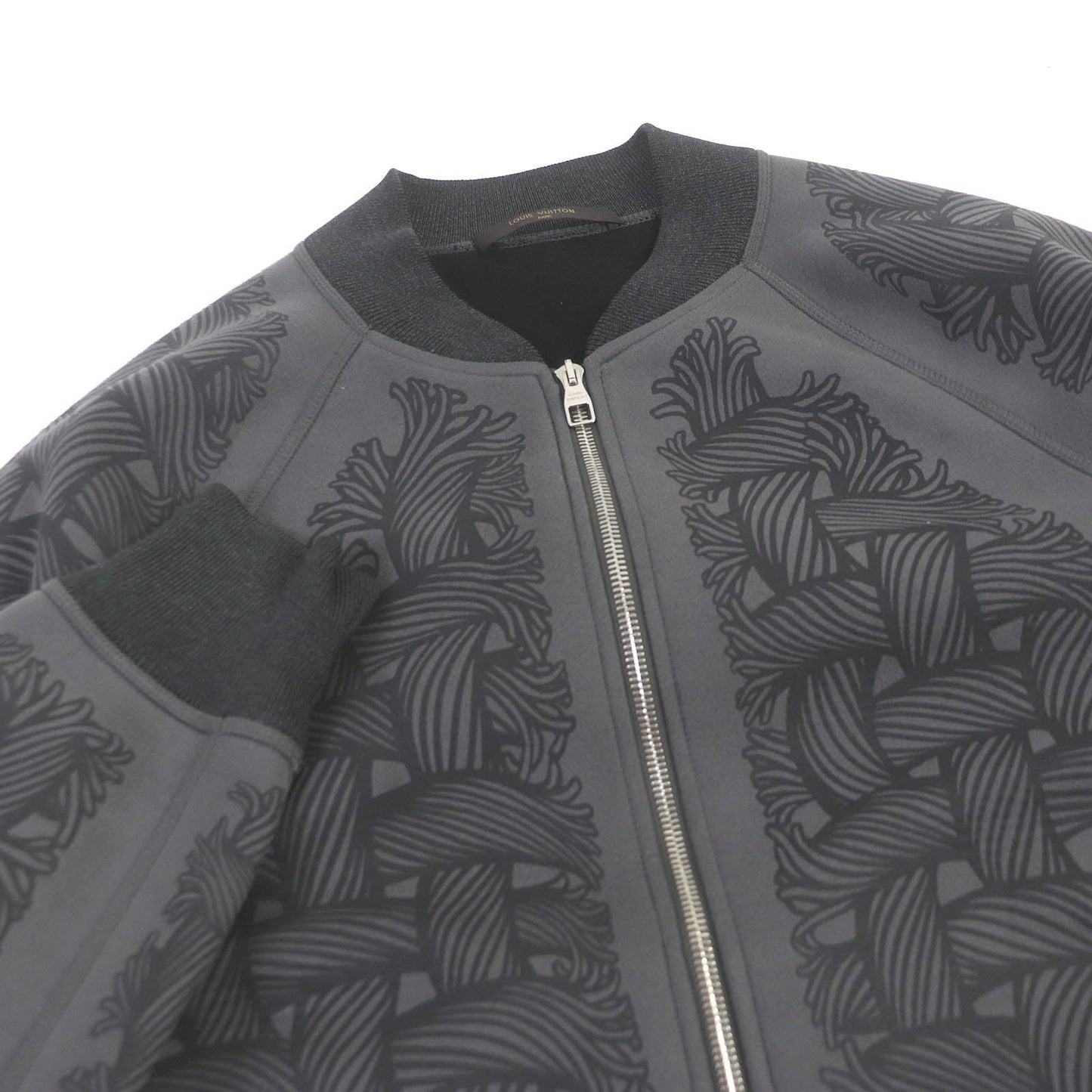 LOUIS VUITTON Blouson H8Y65WJD5 Main: 40% polyester, 30% acrylic, 16% polyurethane, 13% rayon gray mens S Used