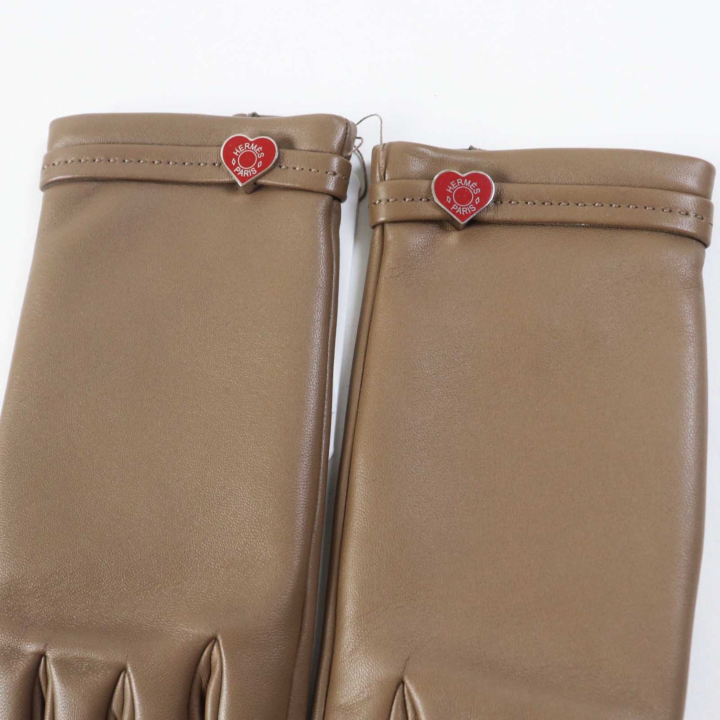 HERMES gloves Lamb leather Etope Dream Love 7.5