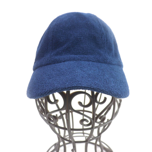 HERMES cap cotton Navy Davis S