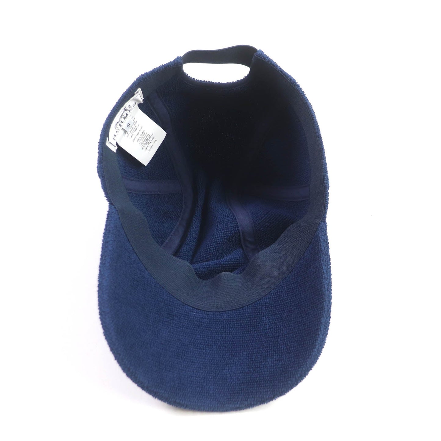 HERMES cap cotton Navy Davis S