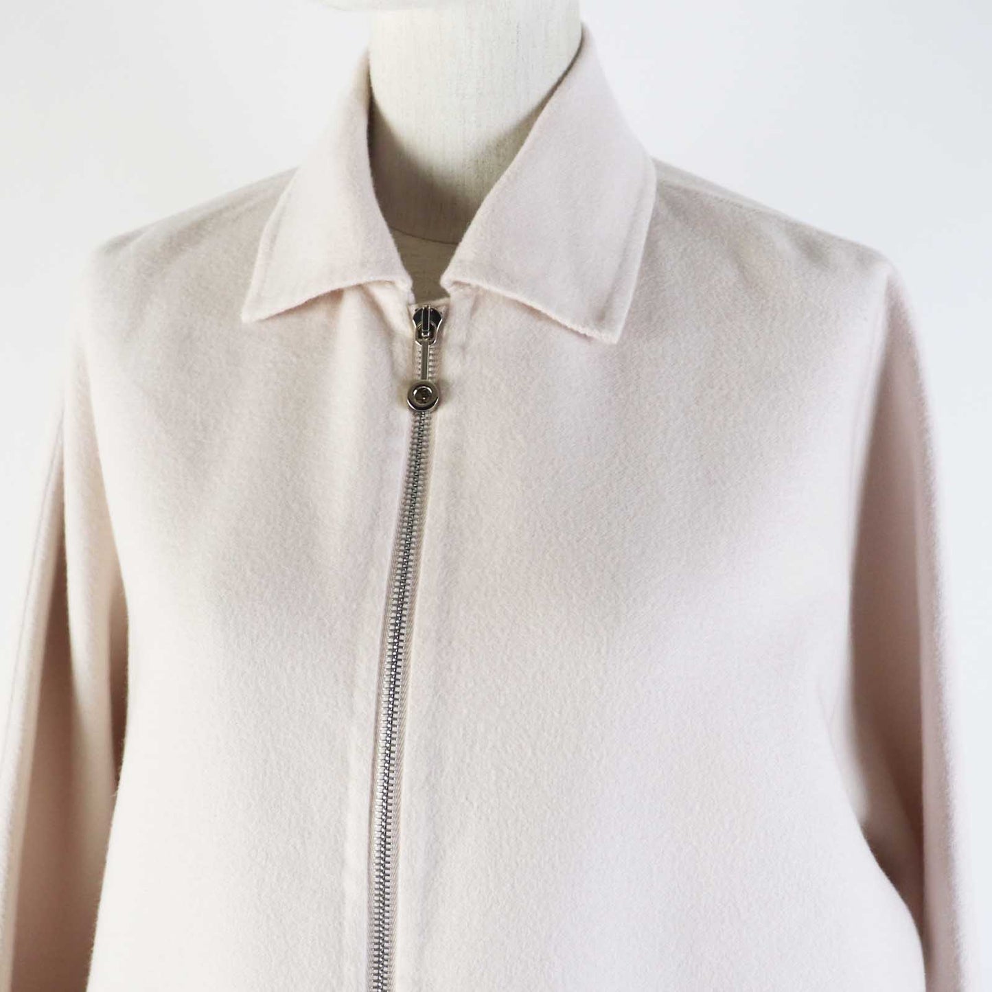HERMES coat cashmere Baby pink 36