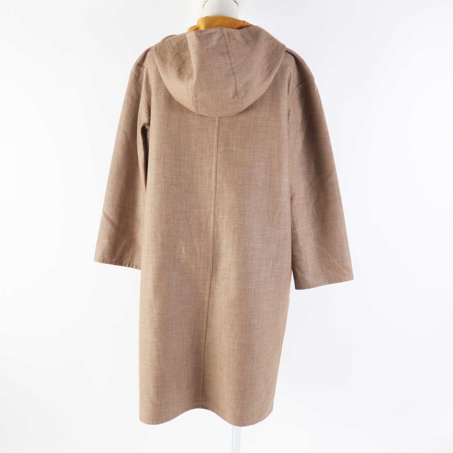 HERMES coat 3E0105DC cashmere Brown Mustard 32