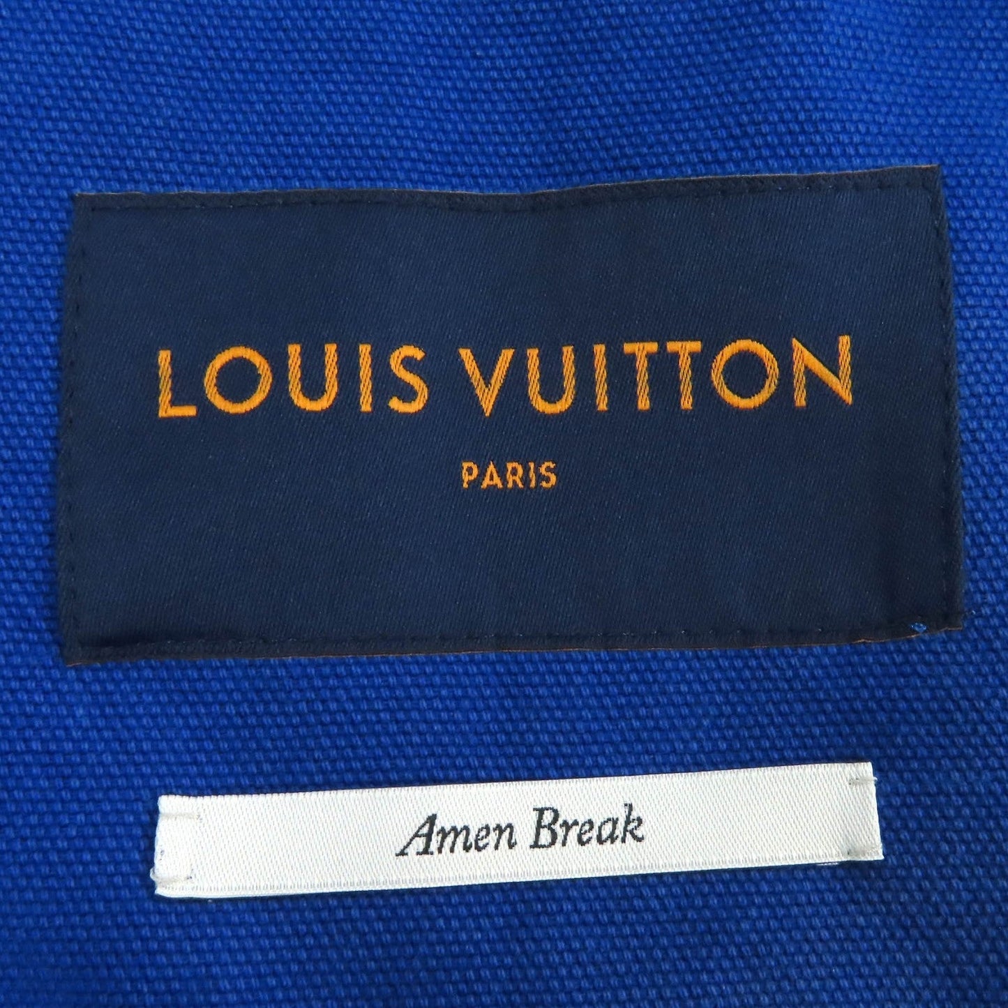 LOUIS VUITTON Denim Jacket HMA83W Outer: 100% cotton, Lining: 100% cotton, Leather part: Cowhide Blue pink Amen Break Cropped Gradient Denim Jacket Amen Break Gradient Denim Cropped Jacket mens 52 Used