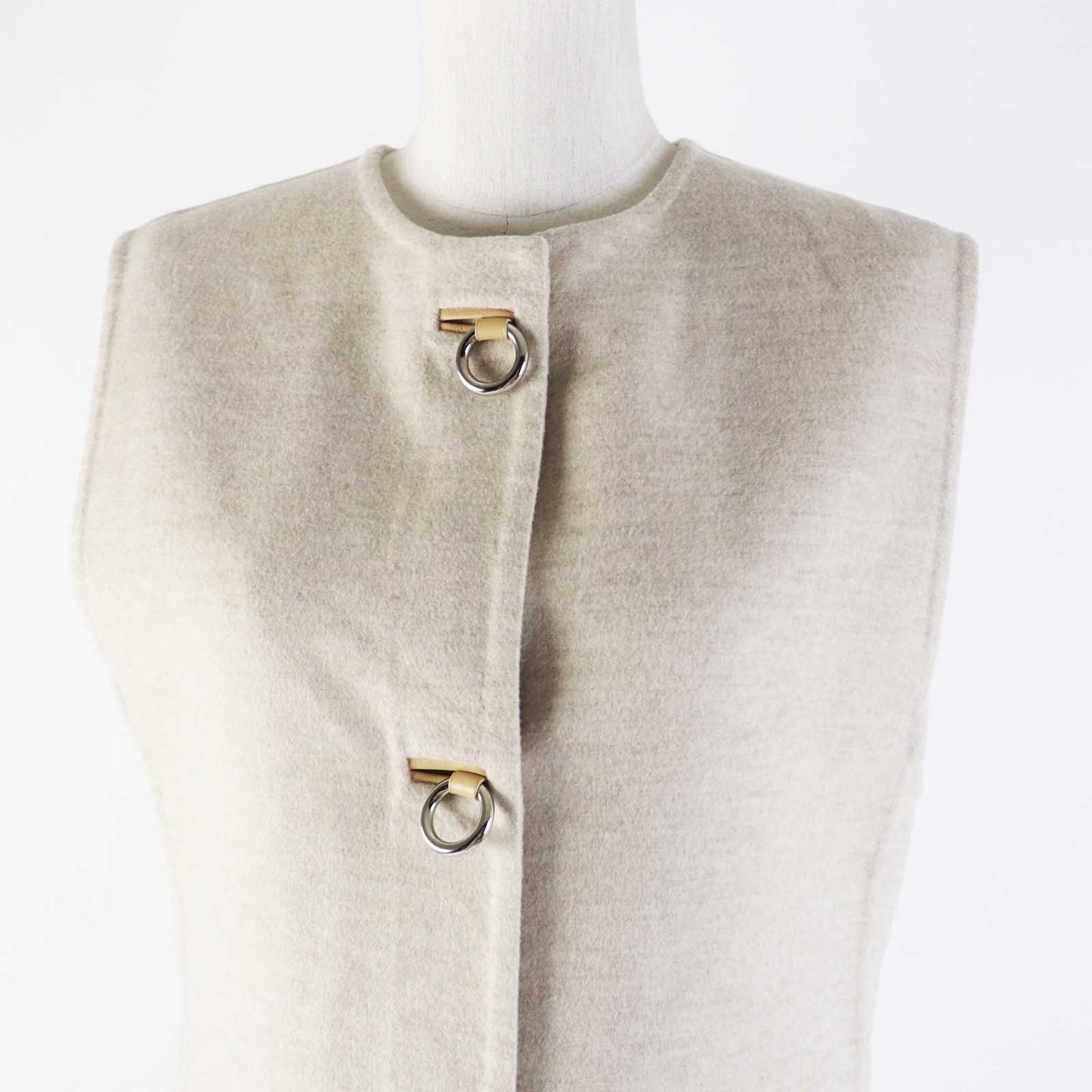 HERMES Best 3E0223DZ cashmere light beige 36