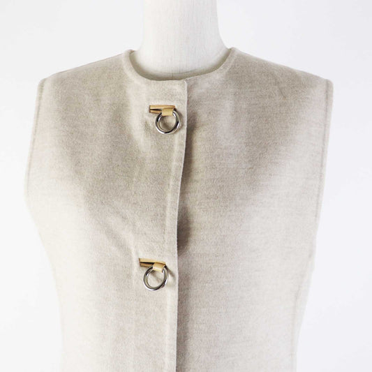 HERMES Best 3E0223DZ cashmere light beige 36