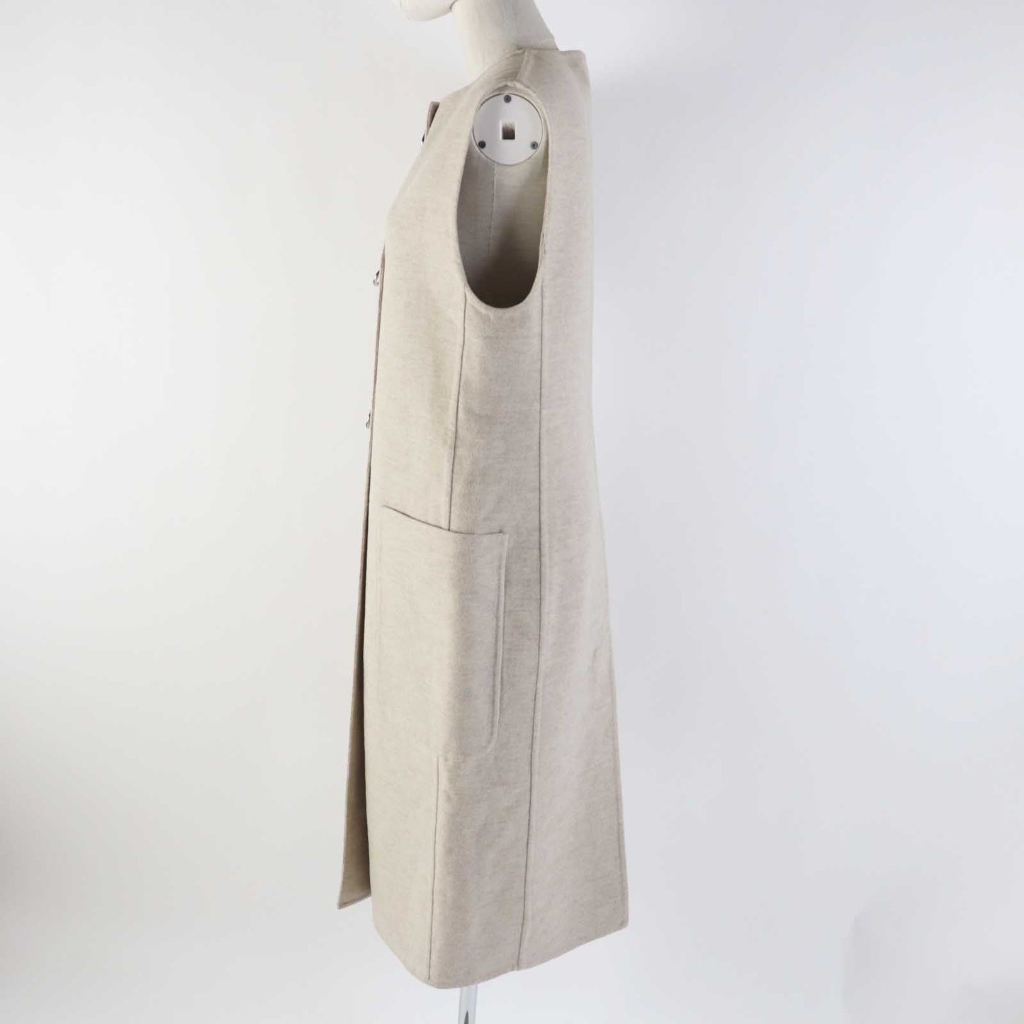 HERMES Best 3E0223DZ cashmere light beige 36