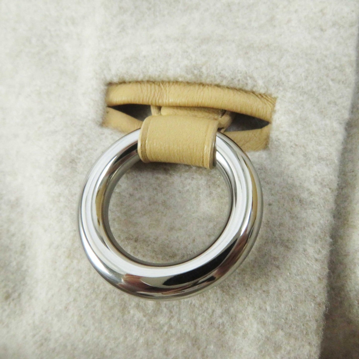 HERMES Best 3E0223DZ cashmere light beige 36