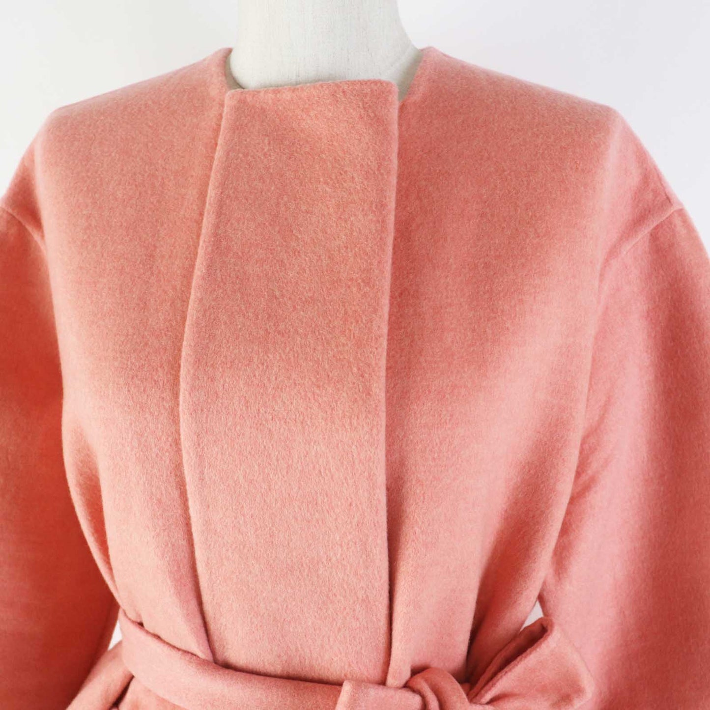 HERMES coat 2H0122DB cashmere pink 34
