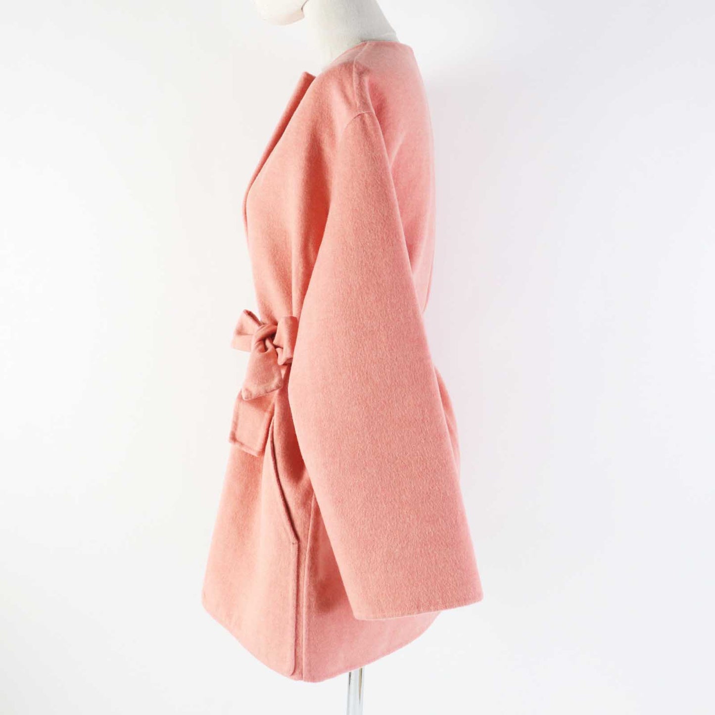 HERMES coat 2H0122DB cashmere pink 34