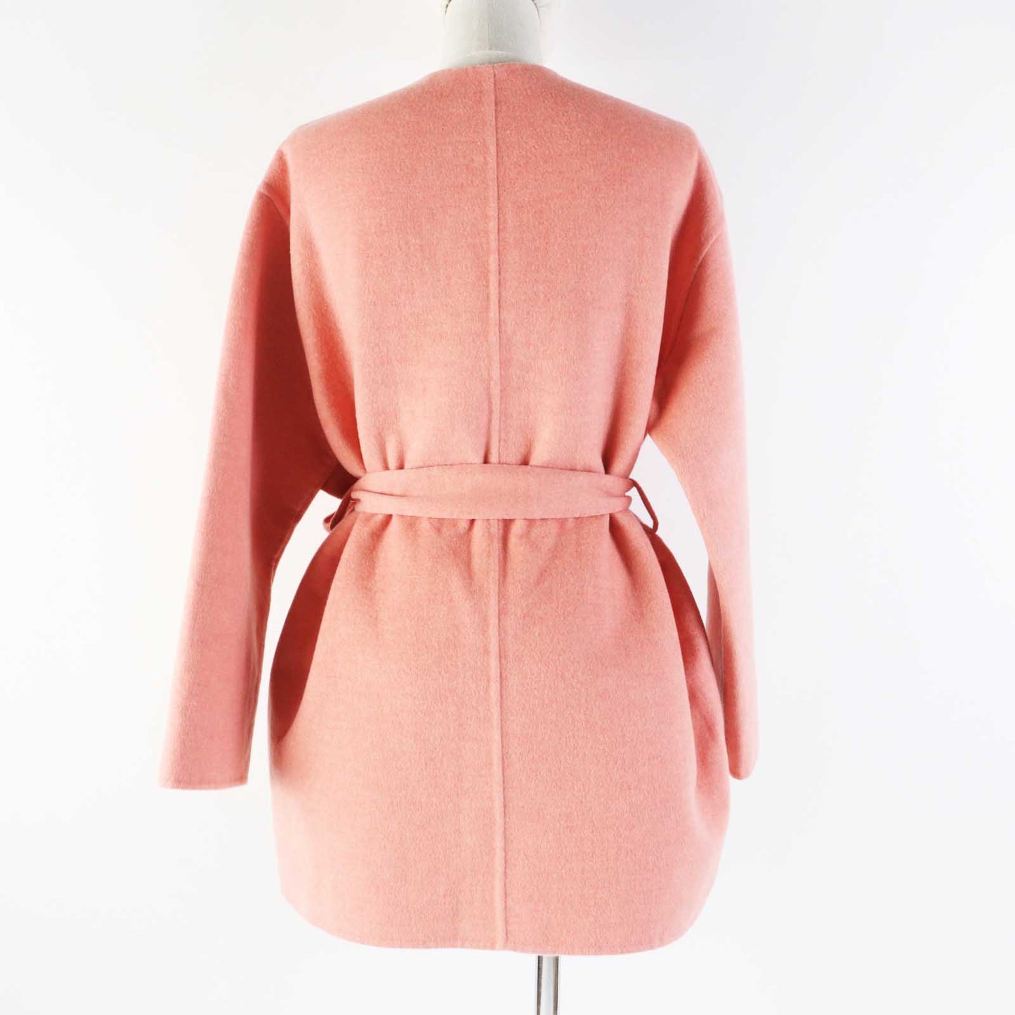 HERMES coat 2H0122DB cashmere pink 34