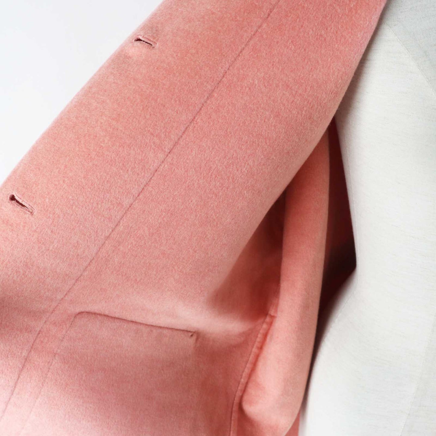 HERMES coat 2H0122DB cashmere pink 34