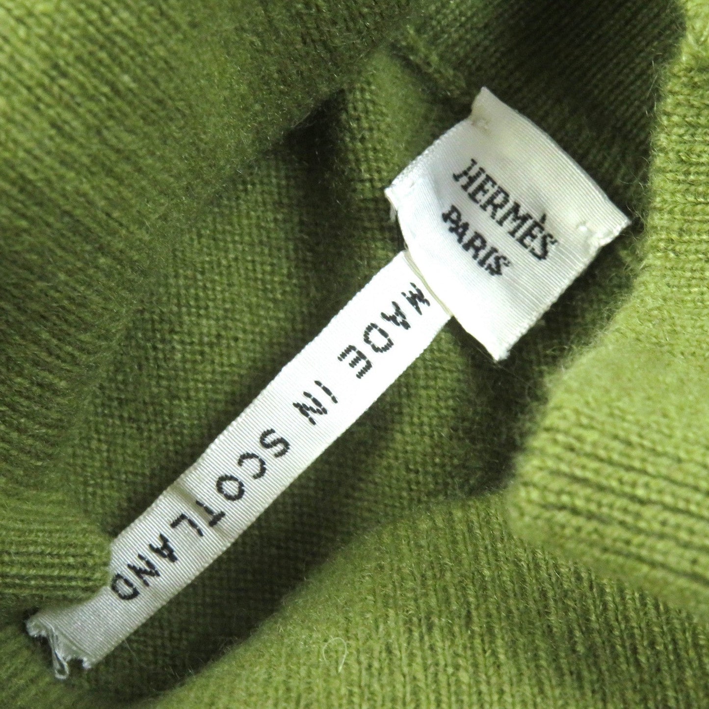 HERMES ensemble cashmere green