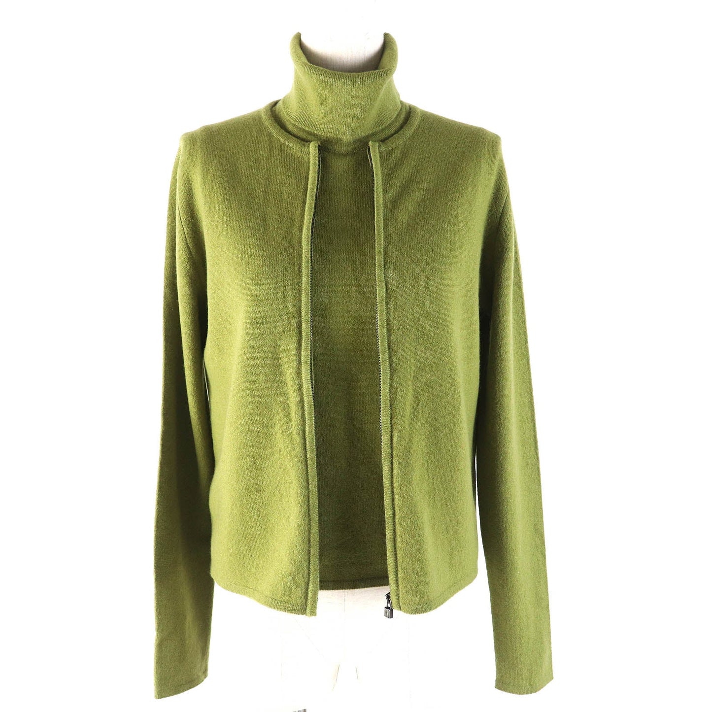 HERMES ensemble cashmere green