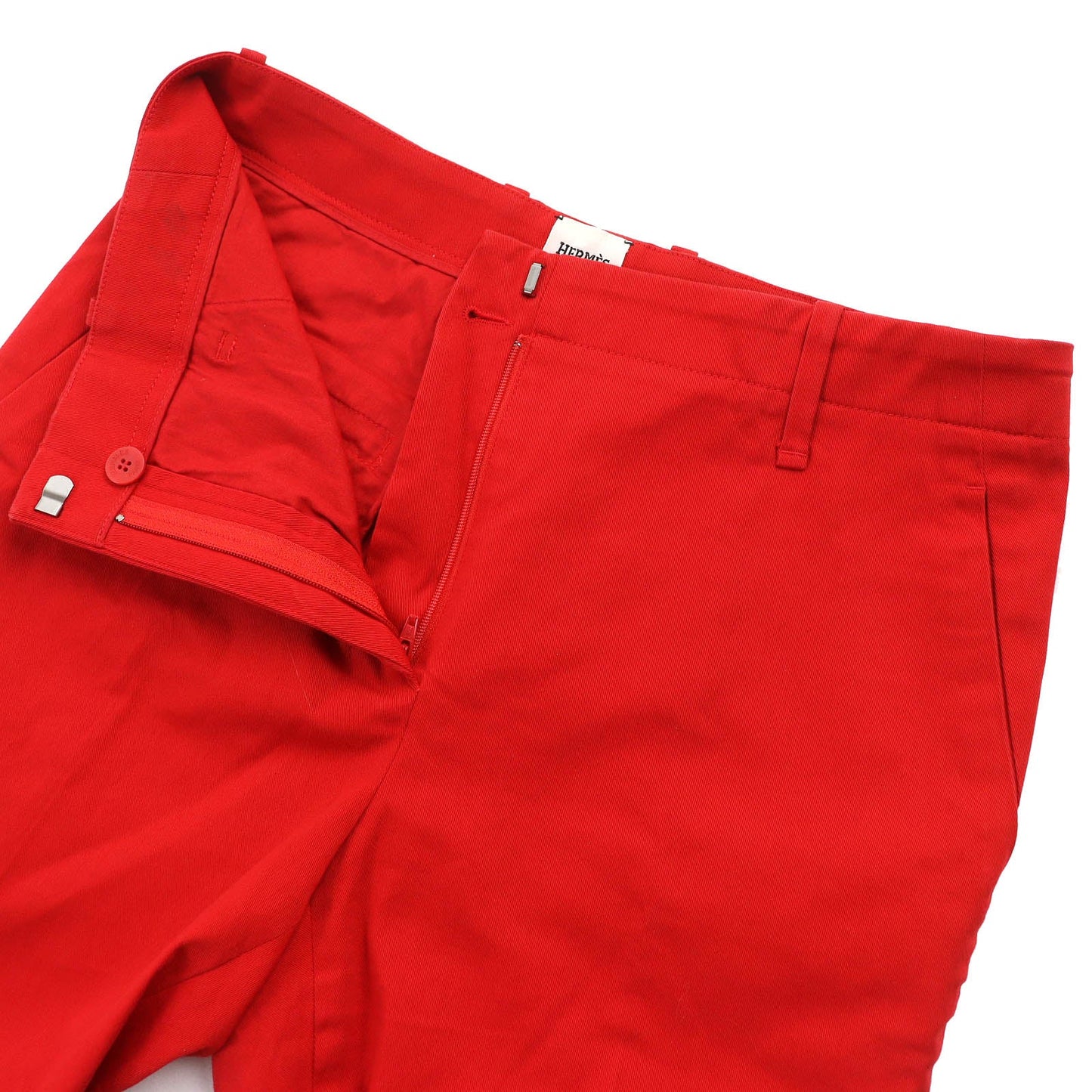 HERMES Pants cotton Red 34