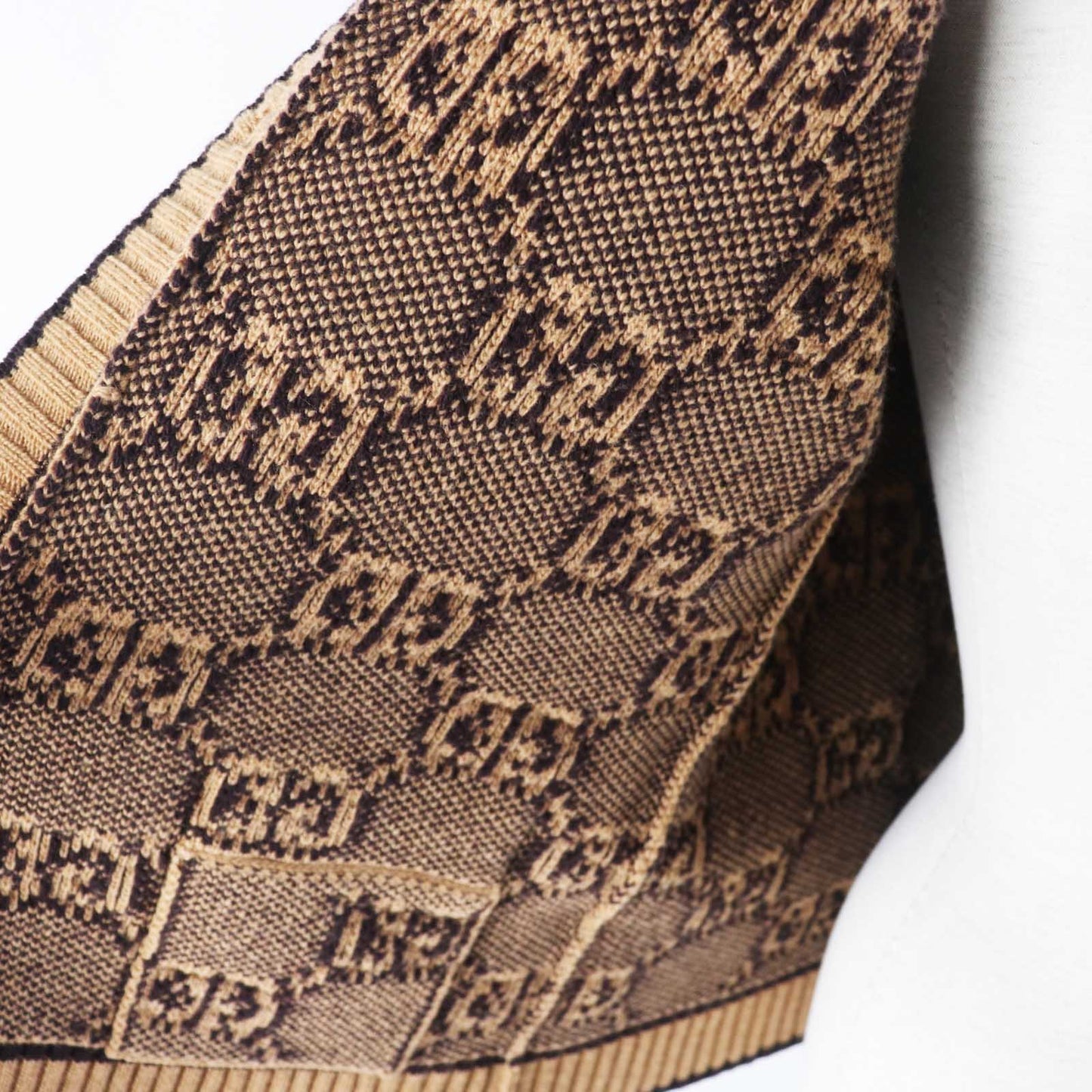 GUCCI cardigan 713300 wool Brown type GG wool bouclé jacquard cardigan S