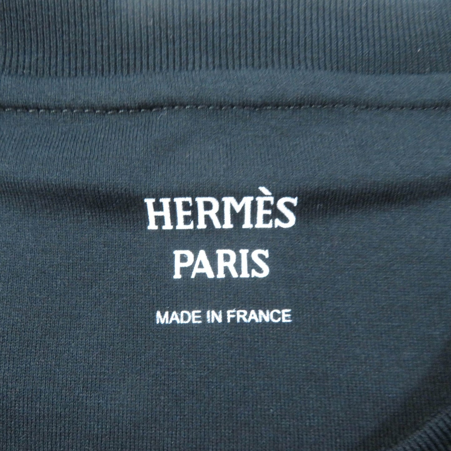 HERMES one piece cotton black cartouche 40