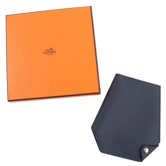 HERMES Pass case Epsom Indigo blue