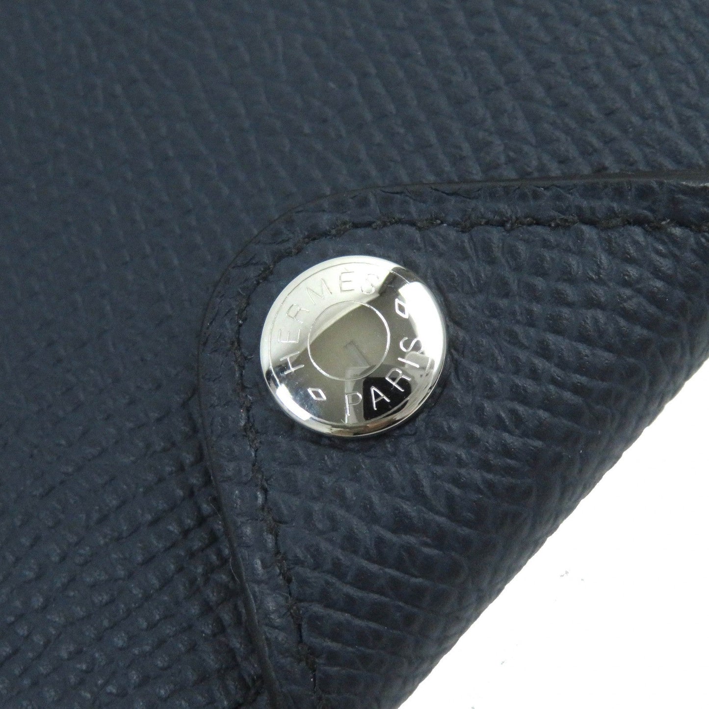 HERMES Pass case Epsom Indigo blue