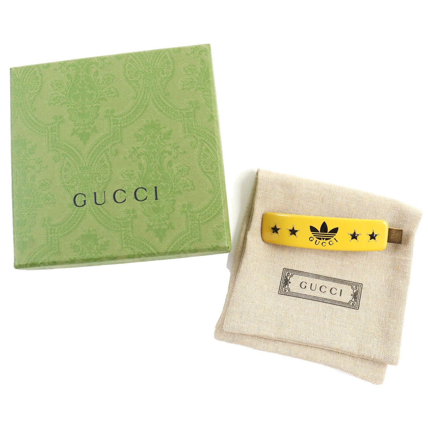 GUCCI hair accessory 702940 plastic Yellow black