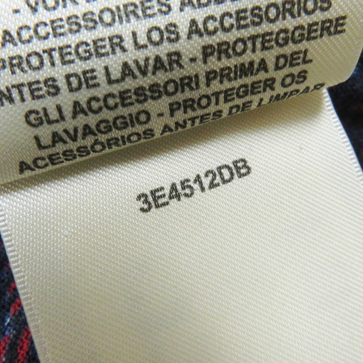 HERMES one piece 3E4512DB cotton Navy red white Canoe 34