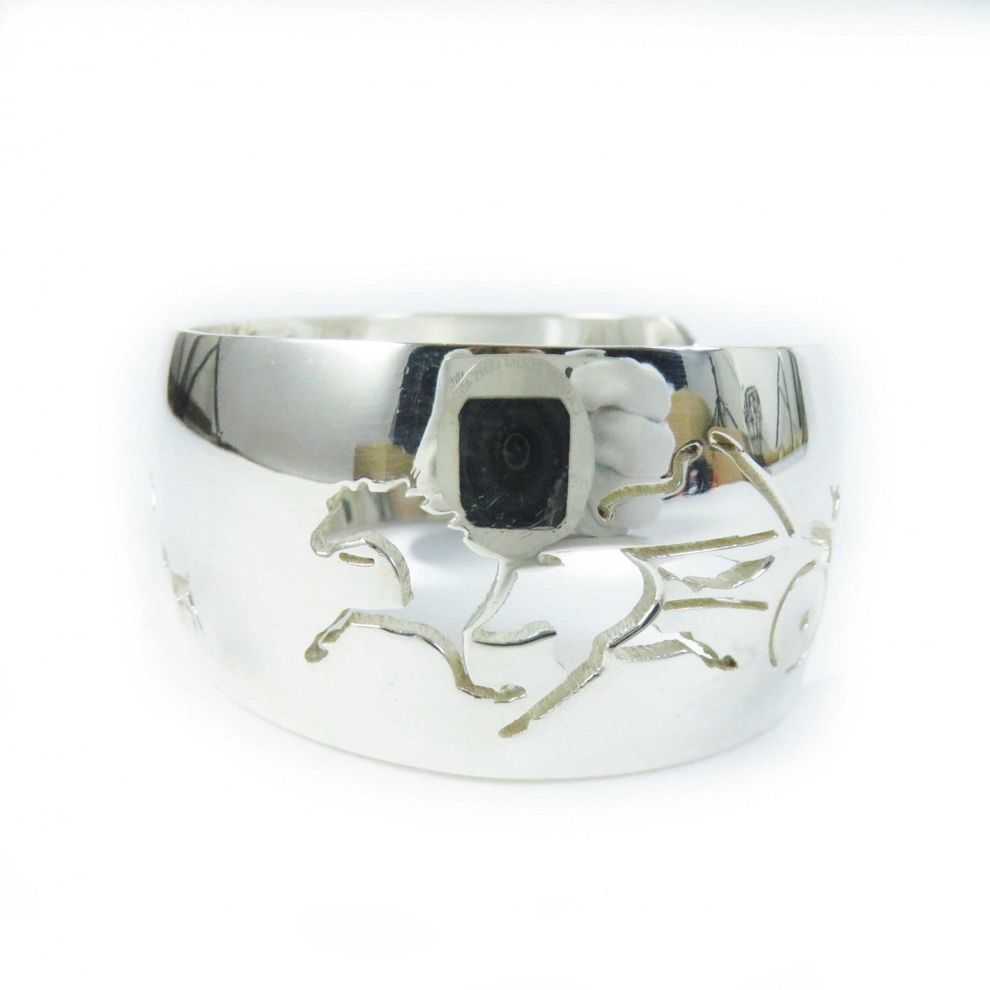 HERMES Bangle SV925 Silver Carriage motif