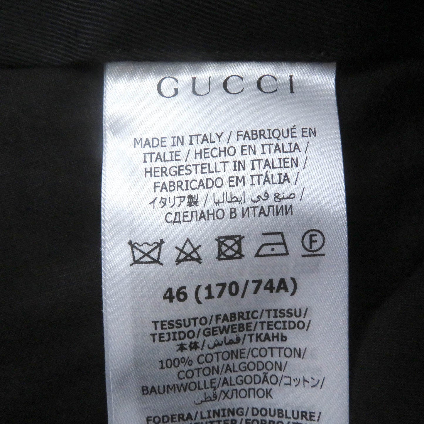 GUCCI slacks 668588 cotton Navy 46