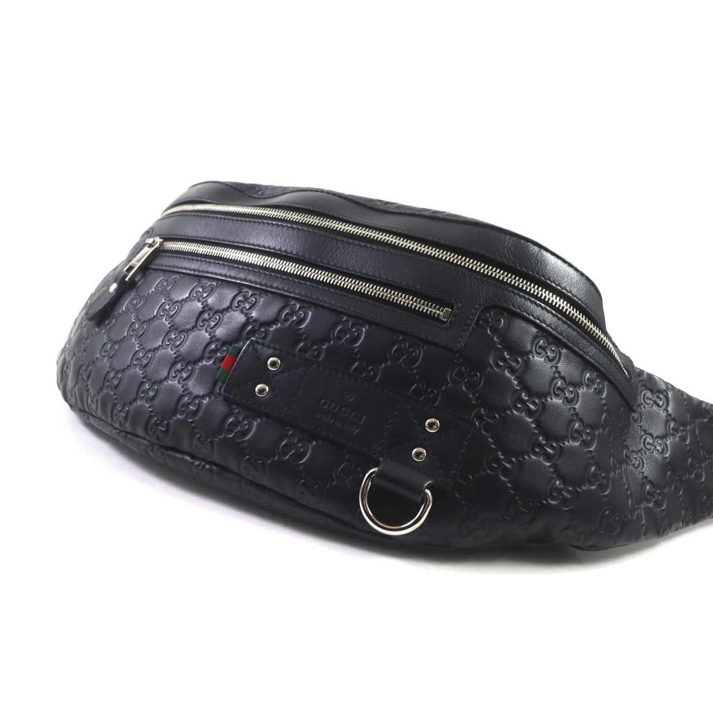 GUCCI Sling bag 246409 Sima leather black Sima leather
