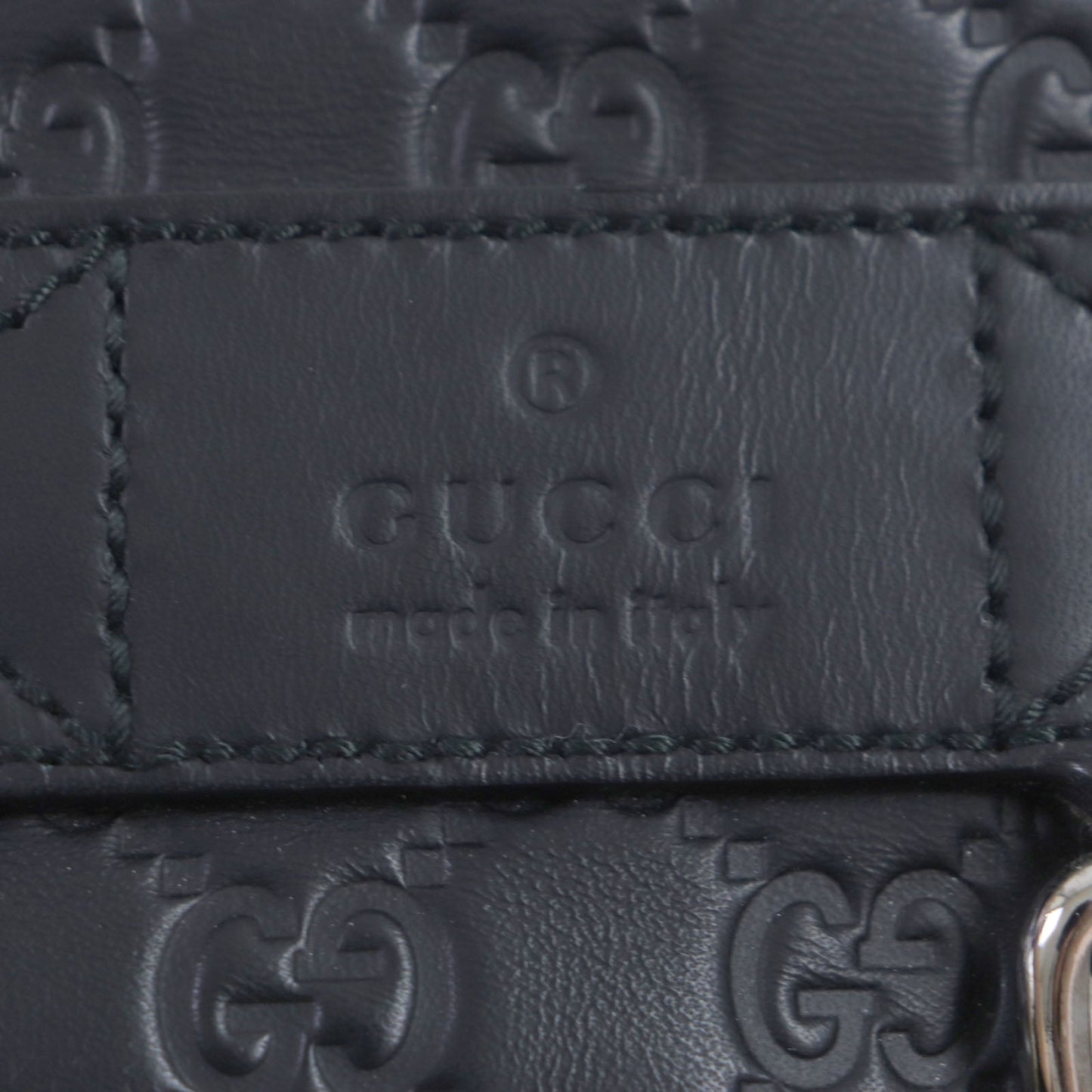 GUCCI Sling bag 246409 Sima leather black Sima leather