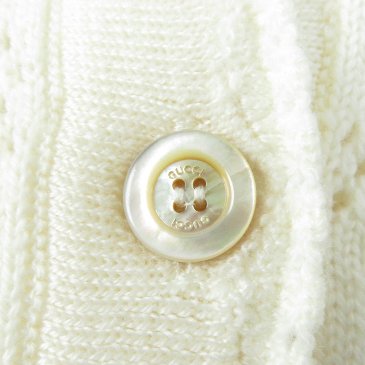 GUCCI cardigan 642117 wool Ivory XS