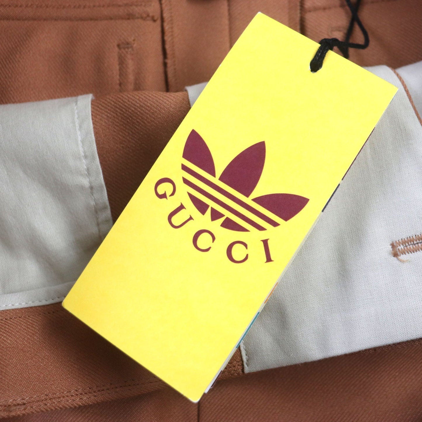 GUCCI Shorts 691437 polyester Brown type Fluid Drill 48