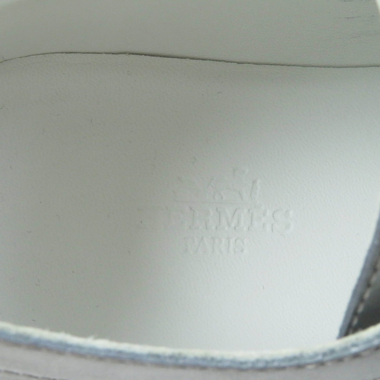HERMES sneakers Main: Leather Silver Cross Women 35 Used