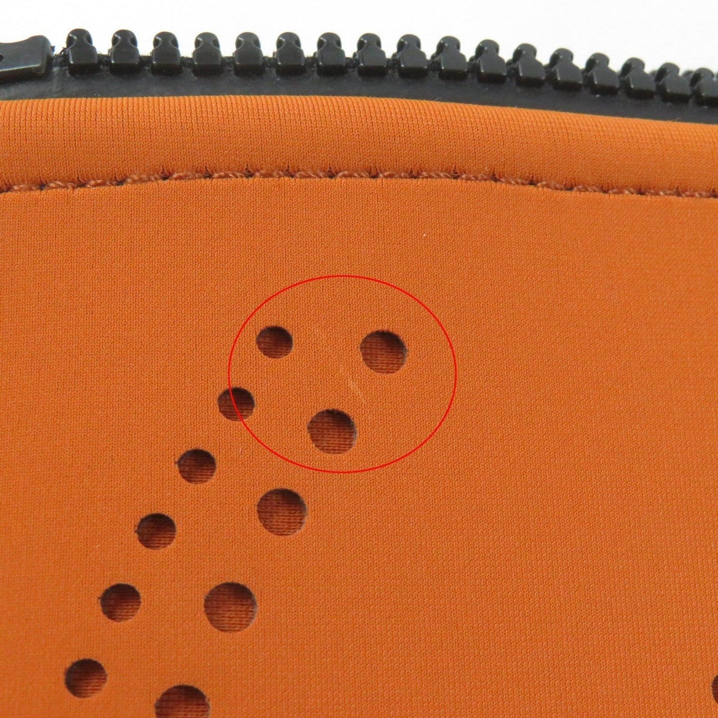 HERMES Pouch polyamide Orange Neoban Kanoe H PM