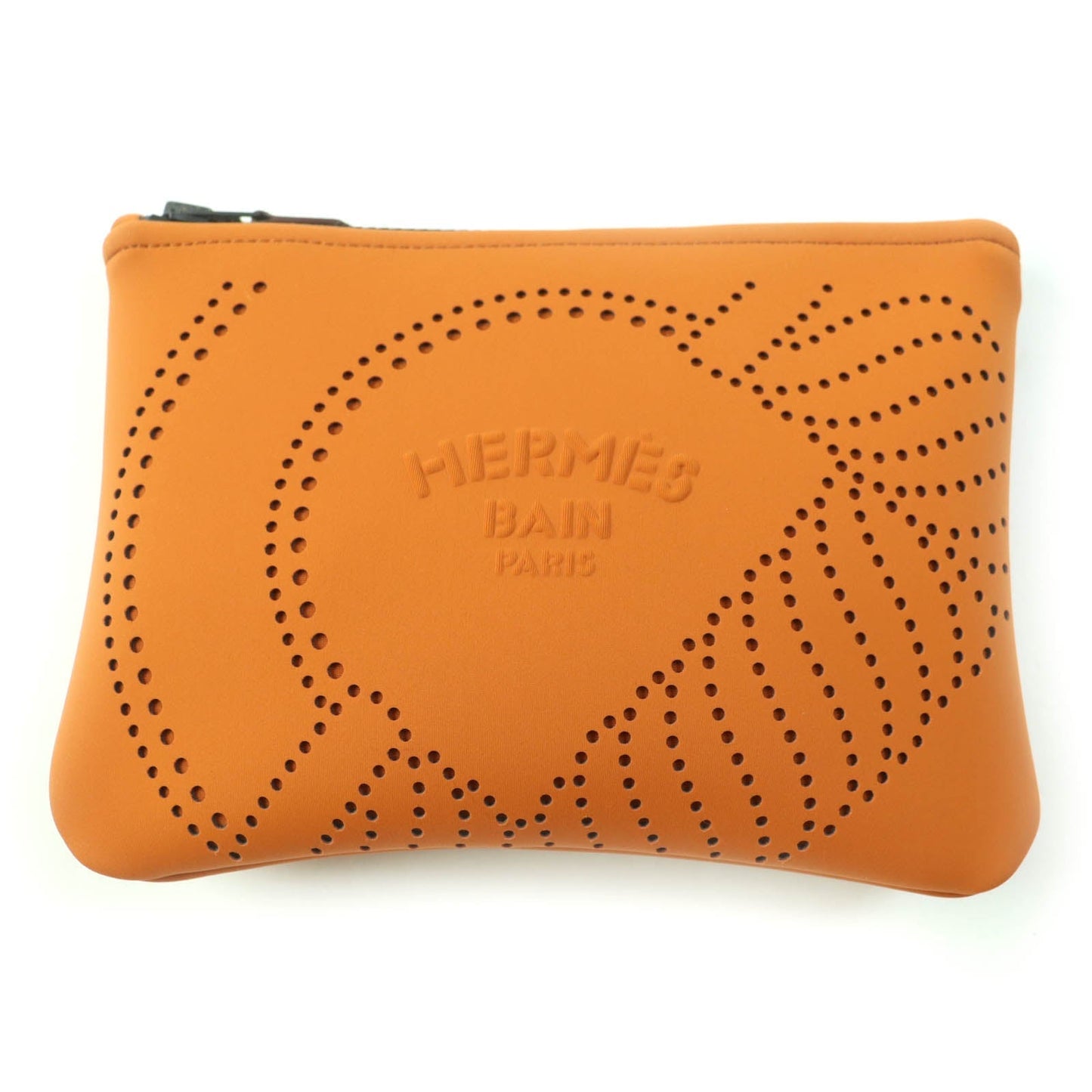 HERMES Pouch polyamide Orange Neoban Kanoe H PM