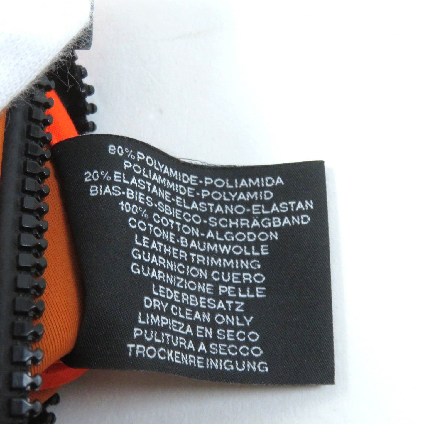 HERMES Pouch polyamide Orange Neoban Kanoe H PM
