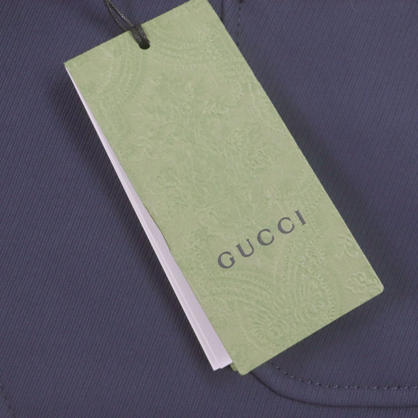 GUCCI tailored jacket 751155 Main: 100% cotton, Lining: 100% rayon, Parts: 100% rayon, Applique: 35% acrylic, 35% alpaca, 30% polyester Navy Cotton formal jacket with Web stripe detail mens 46 Used