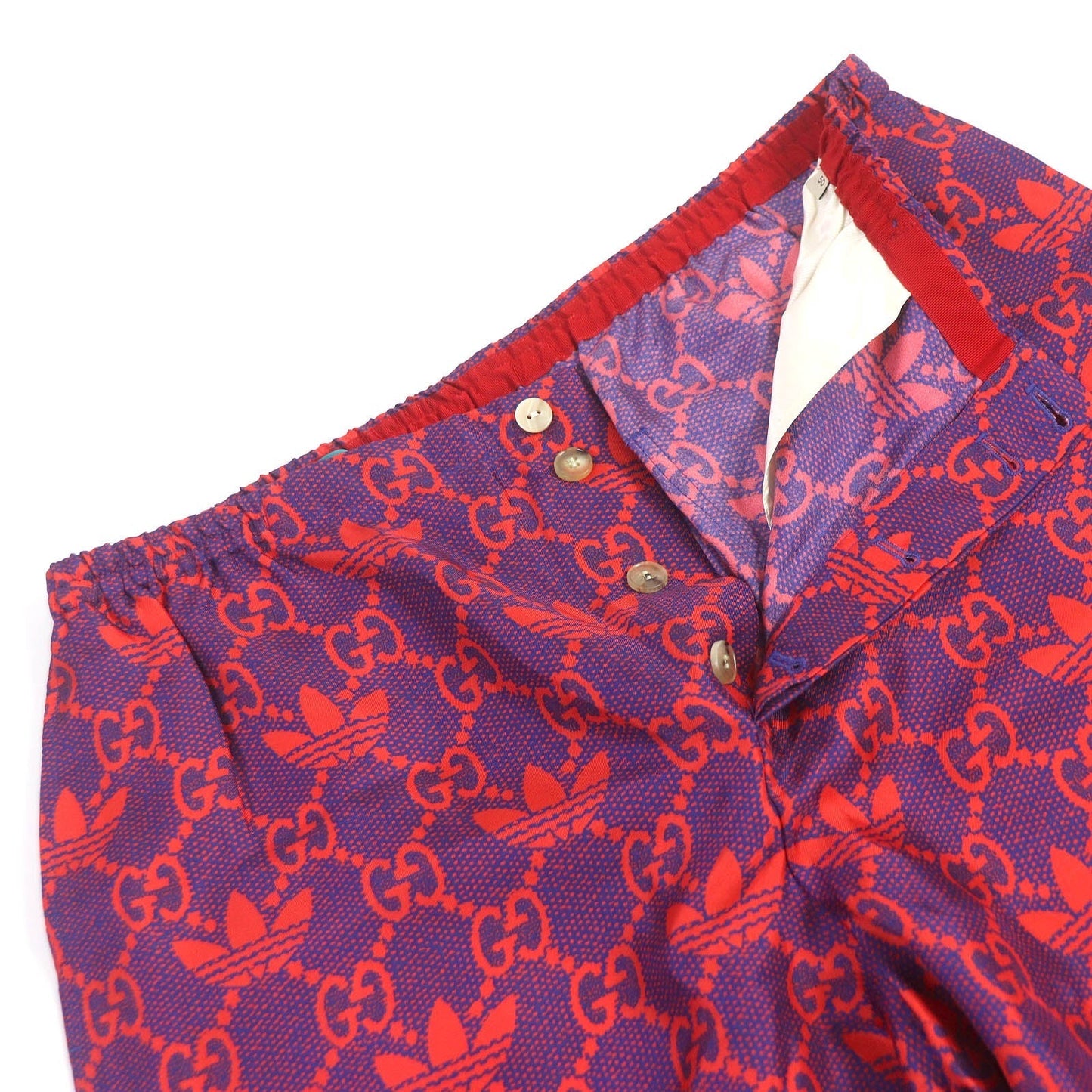 GUCCI Shorts 691440 silk Navy red 50