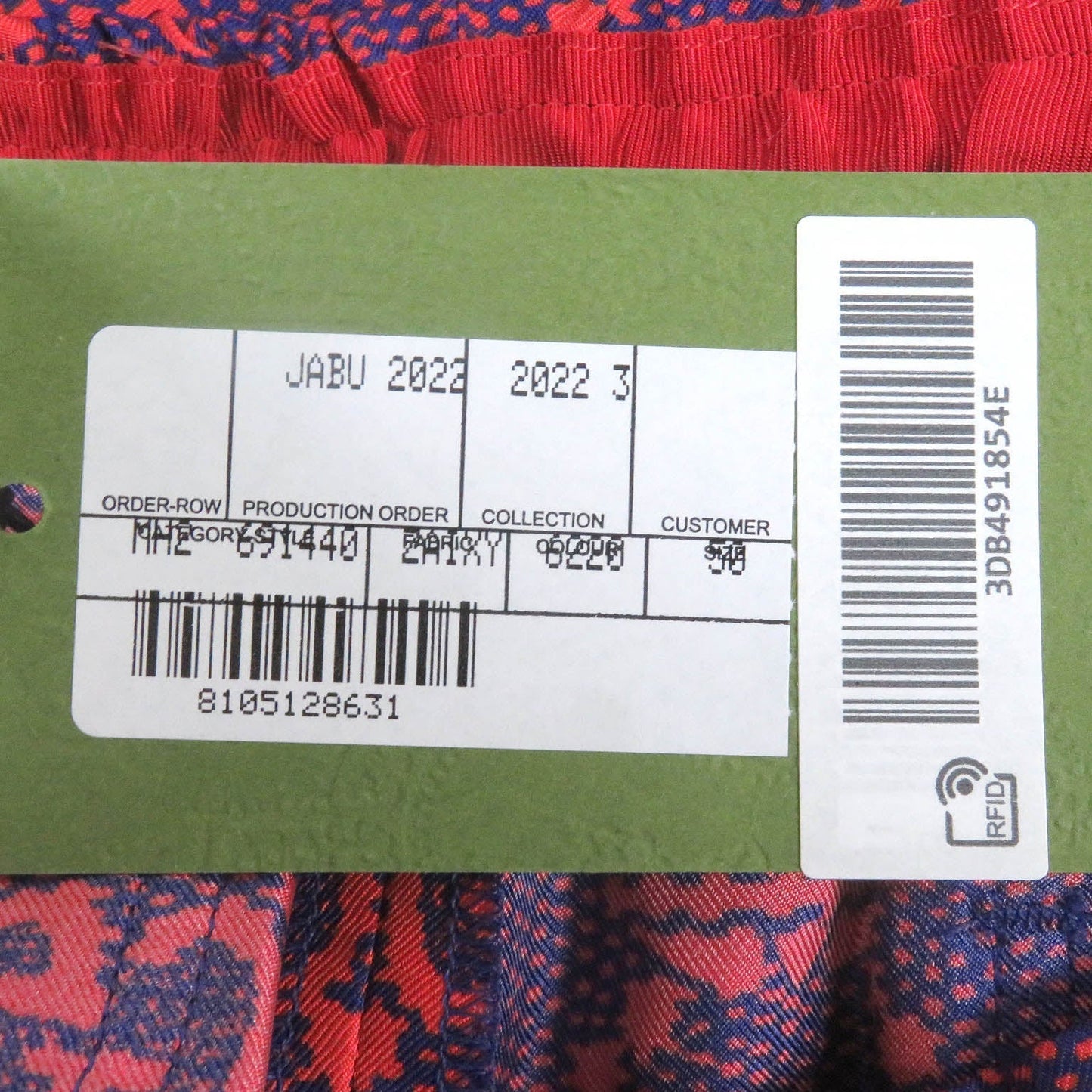 GUCCI Shorts 691440 silk Navy red 50